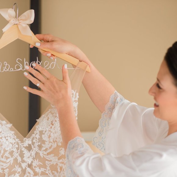 Monique Lhullier Clementine Wedding Gown & Custom Veil
